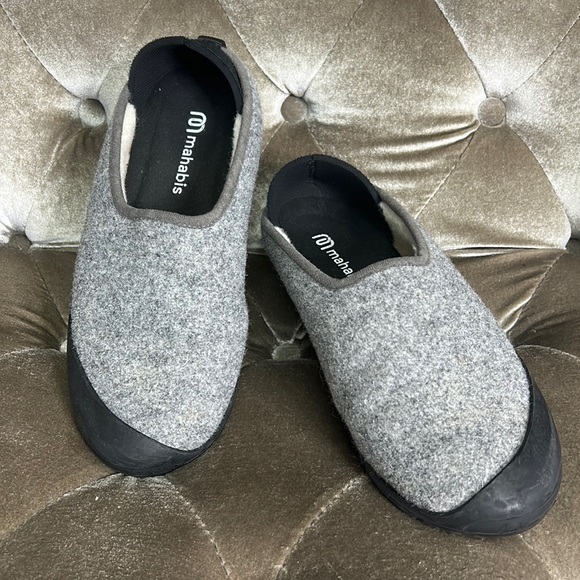 mahabis Shoes - Mahabis Curve classic convertible wool shearling slippers